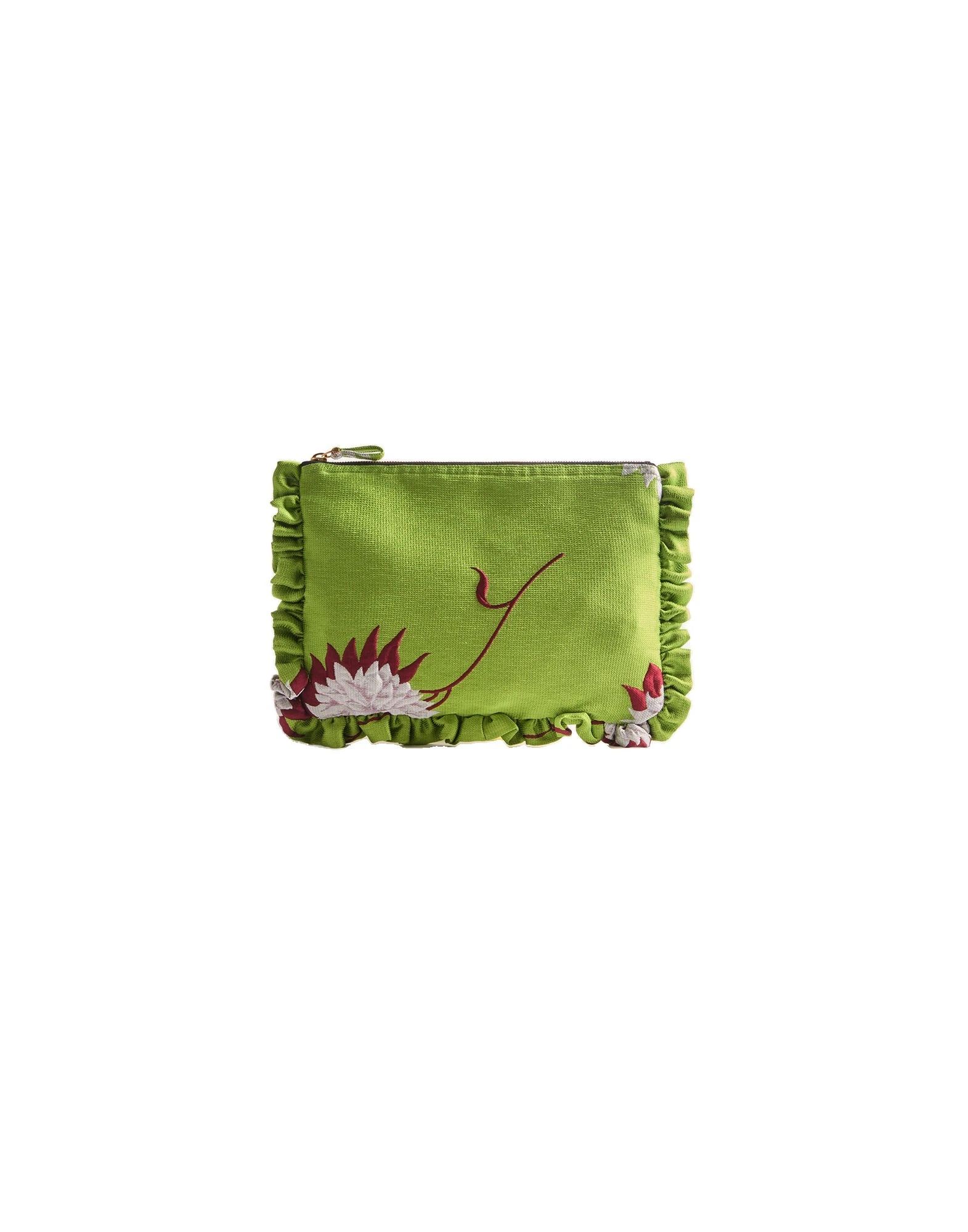 La DoubleJ Hand Pochette in Derby Lime at Coveti La DoubleJ Hand Pochette in Derby Lime at Coveti