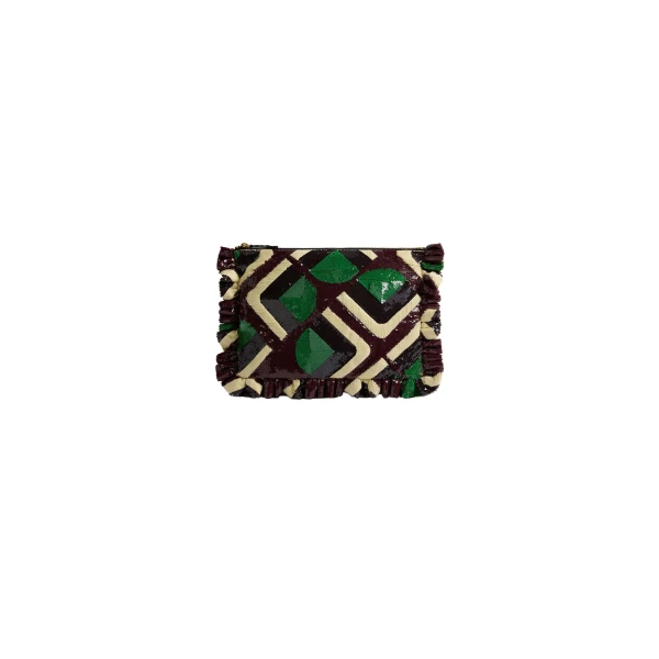 Hand Pochette in Domino Military Green
