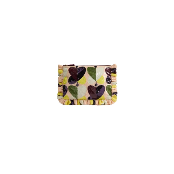 Hand Pochette in Farfalla Ivory