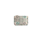 La DoubleJ Hand Pochette in Florette Tiles Ecru at Coveti La DoubleJ Hand Pochette in Florette Tiles Ecru at Coveti
