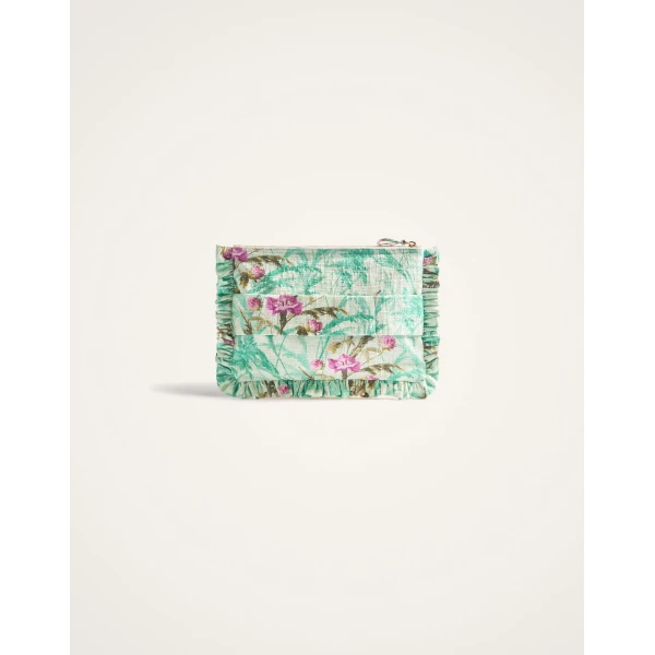 La DoubleJ Hand Pochette in Heath Mint, view 3