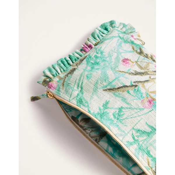 La DoubleJ Hand Pochette in Heath Mint, view 4