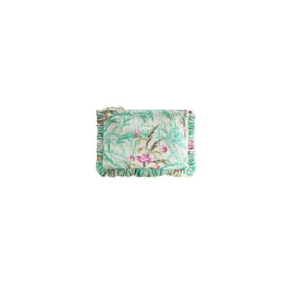 La DoubleJ Hand Pochette in Heath Mint at Coveti
