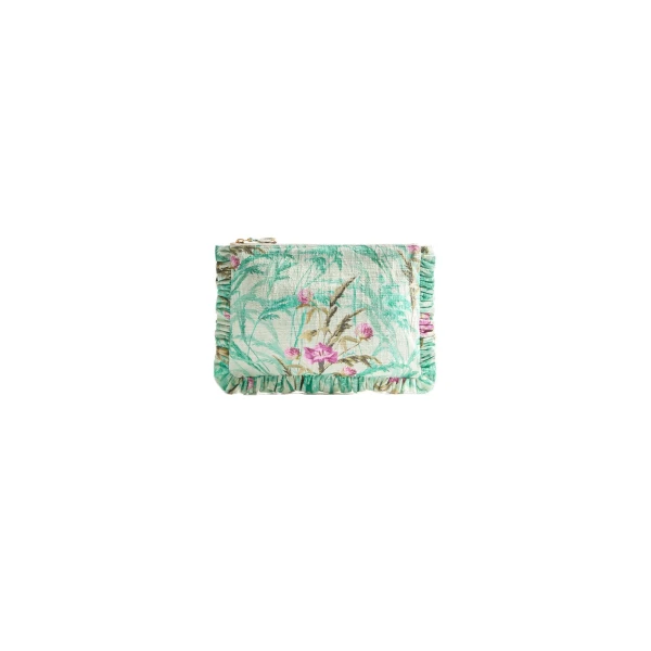 La DoubleJ Hand Pochette in Heath Mint at Coveti