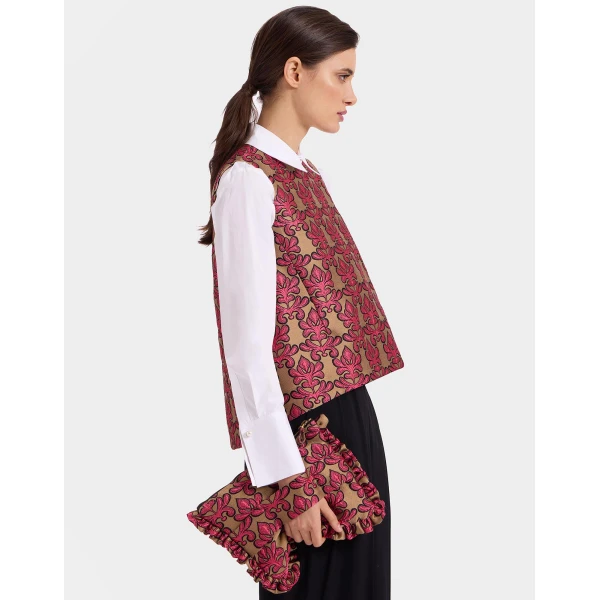 La DoubleJ Hand Pochette in Herald Fuchsia, view 3