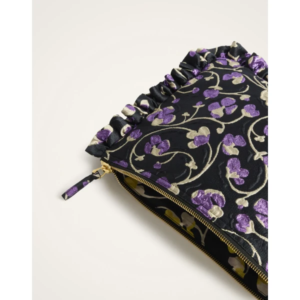 La DoubleJ Hand Pochette in Honeysuckle Black, view 5