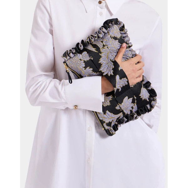 La DoubleJ Hand Pochette in Lark Black, view 2