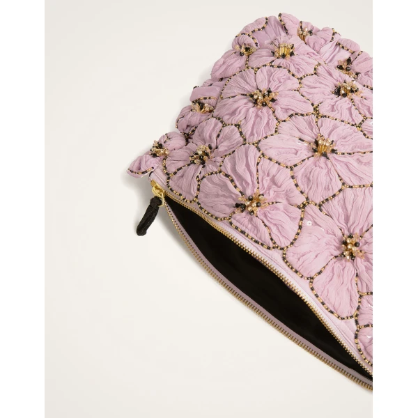 La DoubleJ Hand Pochette in Lilac, view 5