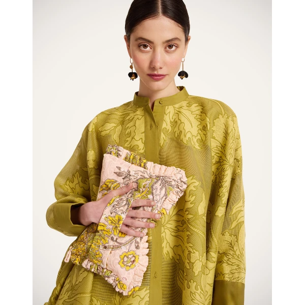 La DoubleJ Hand Pochette in Swathe Pink | Clutch Bags | Coveti
