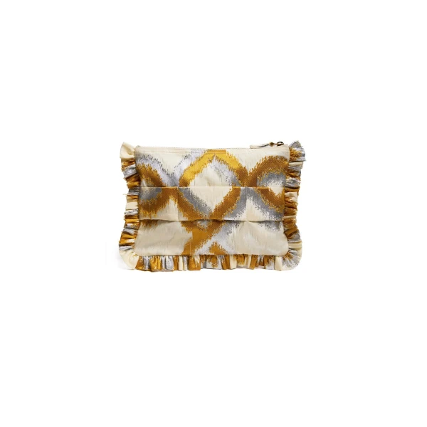 La DoubleJ Hand Pochette in Tackle Gold, view 2