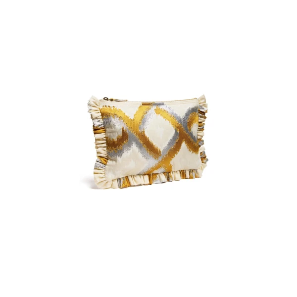 La DoubleJ Hand Pochette in Tackle Gold, view 3