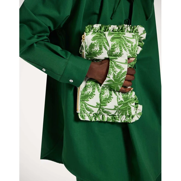 La DoubleJ Hand Pochette in Tropicana White, view 3