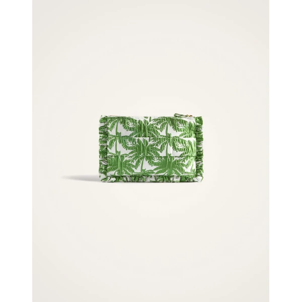 La DoubleJ Hand Pochette in Tropicana White, view 4