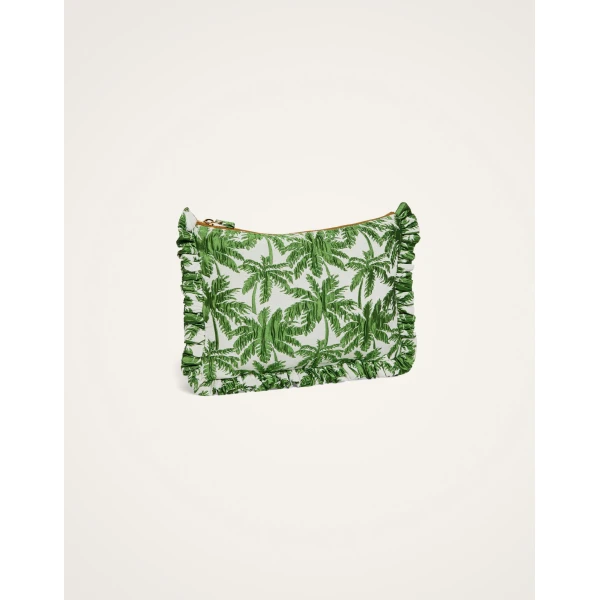 La DoubleJ Hand Pochette in Tropicana White, view 6