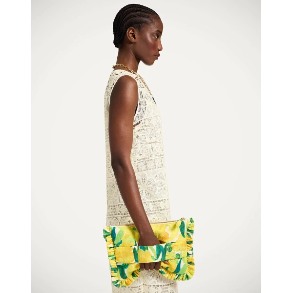 La DoubleJ Hand Pochette in Zesty Yellow, view 2