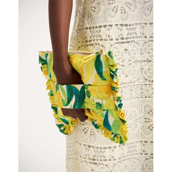 La DoubleJ Hand Pochette in Zesty Yellow, view 3