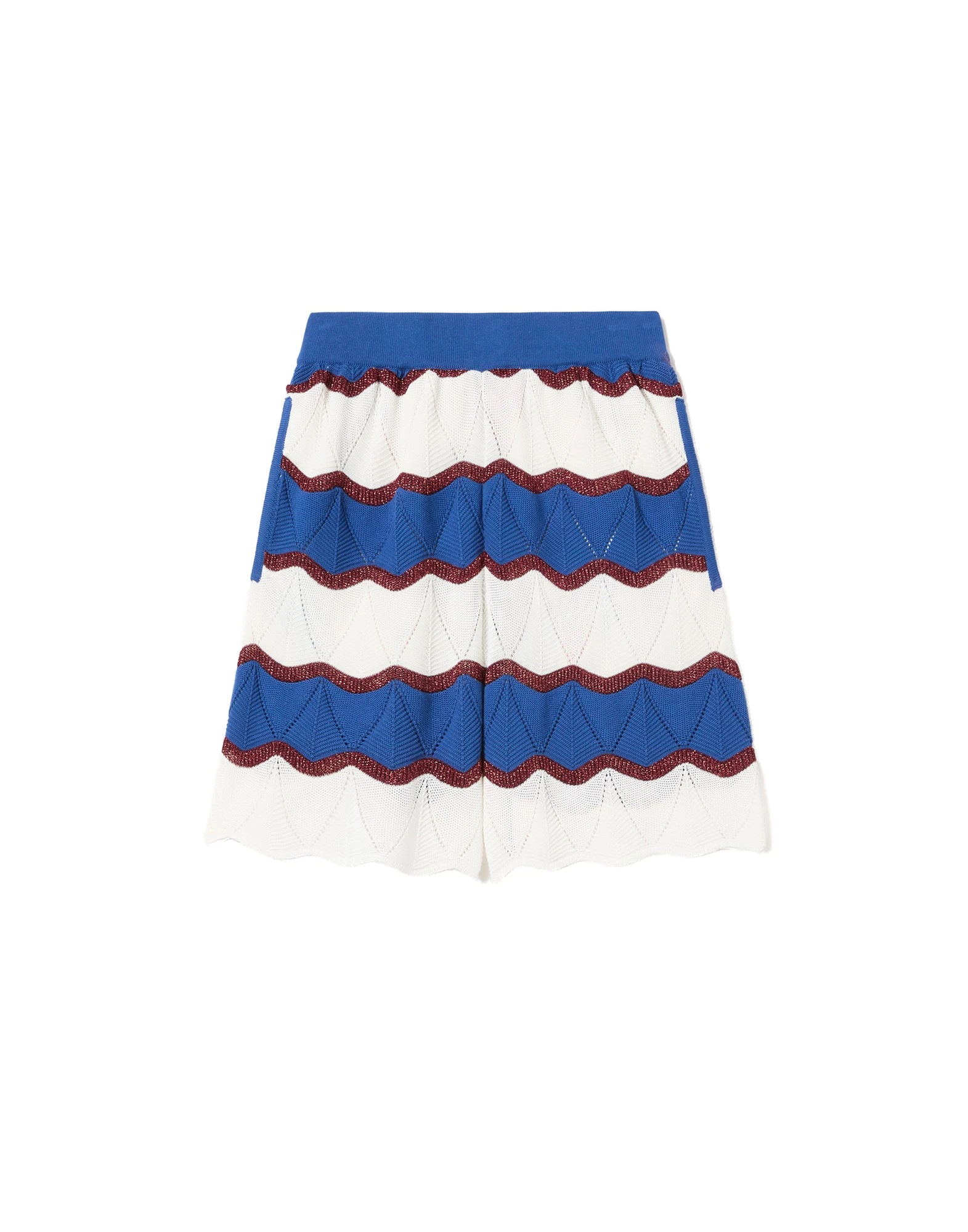 La DoubleJ Hang Ten Shorts in Color Block Ivory & Blue La DoubleJ Hang Ten Shorts in Color Block Ivory & Blue