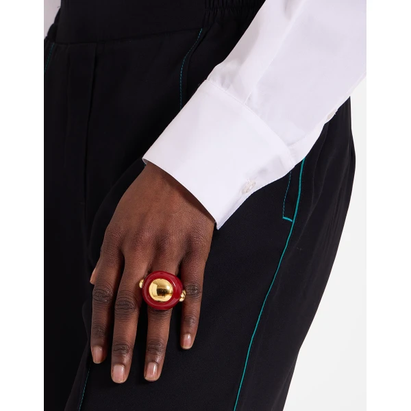 La DoubleJ Hathor Ring in Red | Rings | Coveti