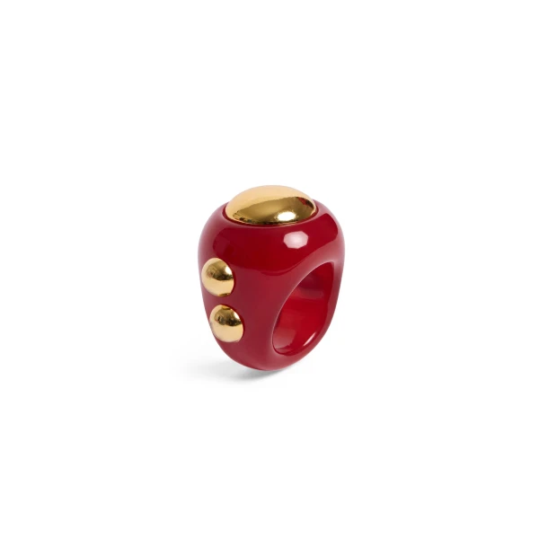 La DoubleJ Hathor Ring in Red | Rings | Coveti