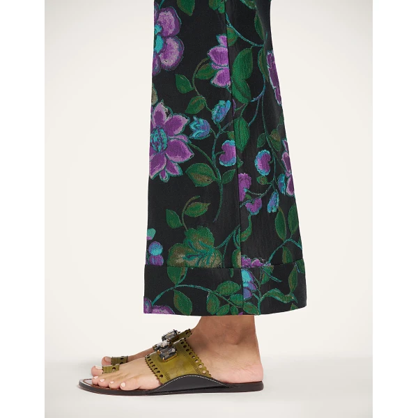 La DoubleJ Hendrix Pants in Botanical Black at Coveti