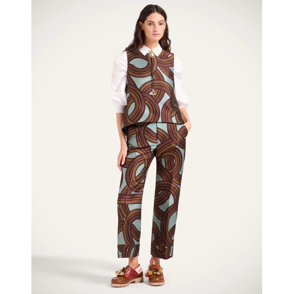 La DoubleJ Hendrix Pants in Montecarlo Dusty Blue, view 2