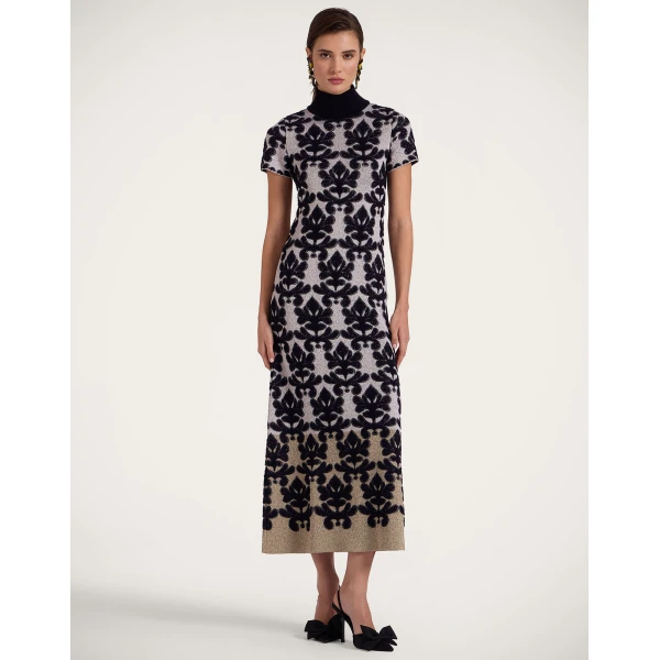 La DoubleJ Herald Long Dress in Herald Silver | Maxi Dresses | Coveti