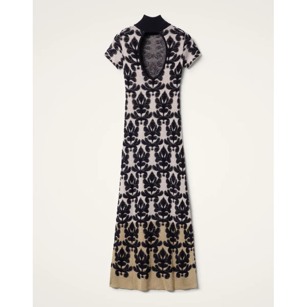 La DoubleJ Herald Long Dress in Herald Silver | Maxi Dresses | Coveti