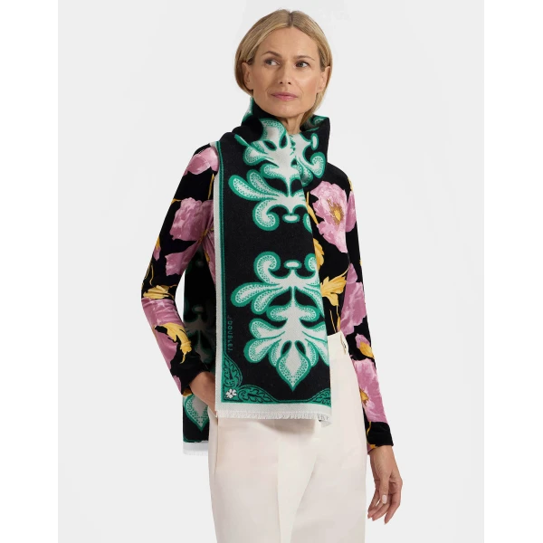 La DoubleJ Herald Scarf 30 in Herald Black, view 2