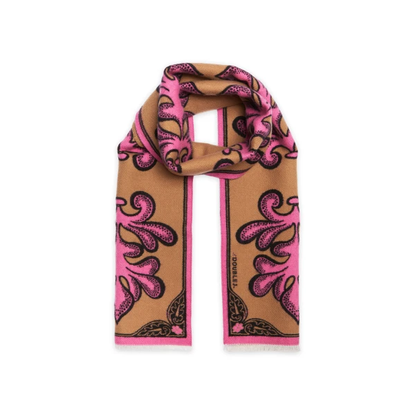 La DoubleJ Herald Scarf 30 in Herald Chocolate, view 3