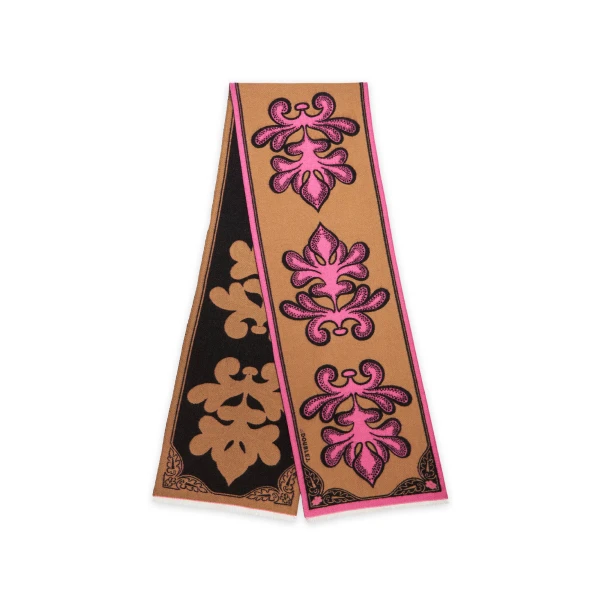 La DoubleJ Herald Scarf 30 in Herald Chocolate at Coveti