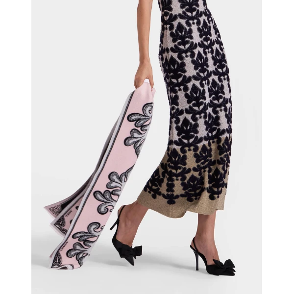 La DoubleJ Herald Scarf 30 in Herald Light Pink, view 4