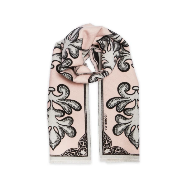 La DoubleJ Herald Scarf 30 in Herald Light Pink, view 5