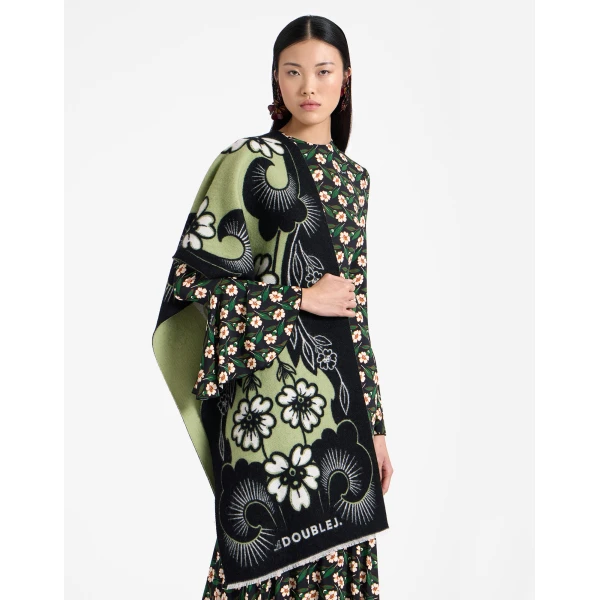 La DoubleJ Herald Scarf 50 in Mayfair Black, view 3
