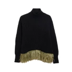 La DoubleJ High Kick Sweater in Black at Coveti