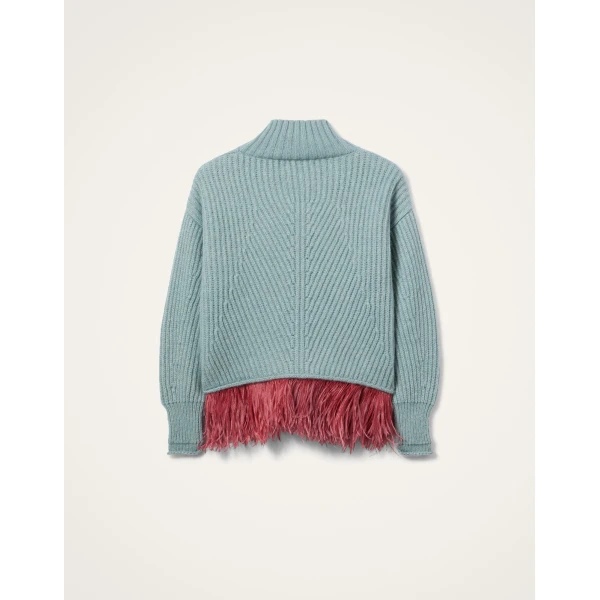 La DoubleJ High Kick Sweater in Powder Blue, view 6