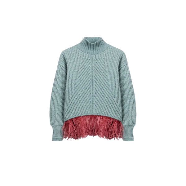 La DoubleJ High Kick Sweater in Powder Blue