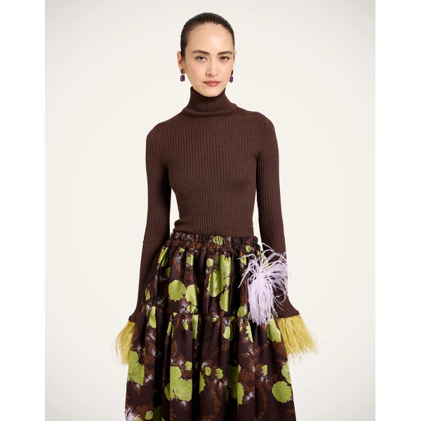 La DoubleJ High Kick Top in Cocoa at Coveti