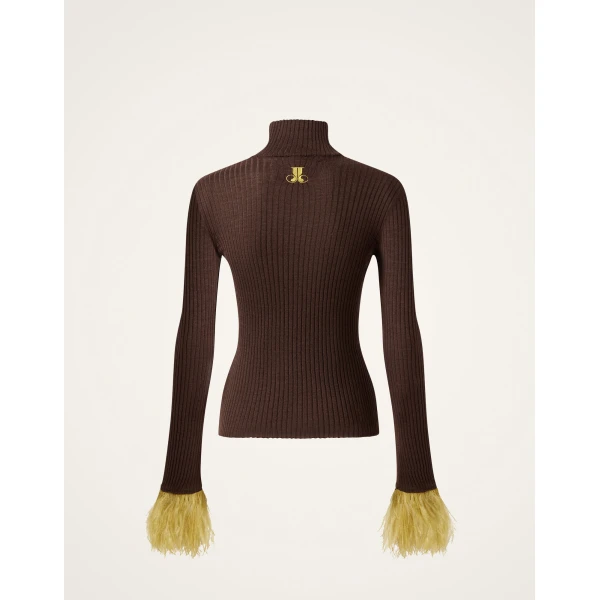 La DoubleJ High Kick Top in Cocoa at Coveti