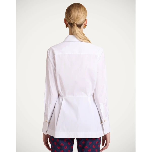 La DoubleJ Iris Shirt in White, view 3