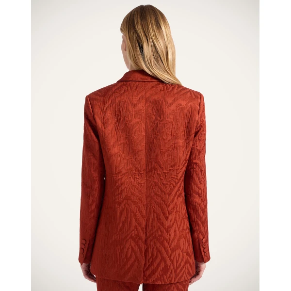 La DoubleJ Jagger Jacket in Animalier Rust | Jackets | Coveti