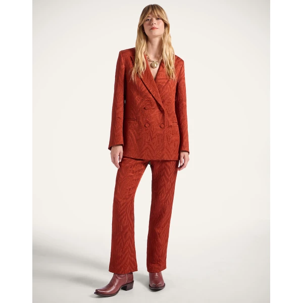 La DoubleJ Jagger Jacket in Animalier Rust | Jackets | Coveti