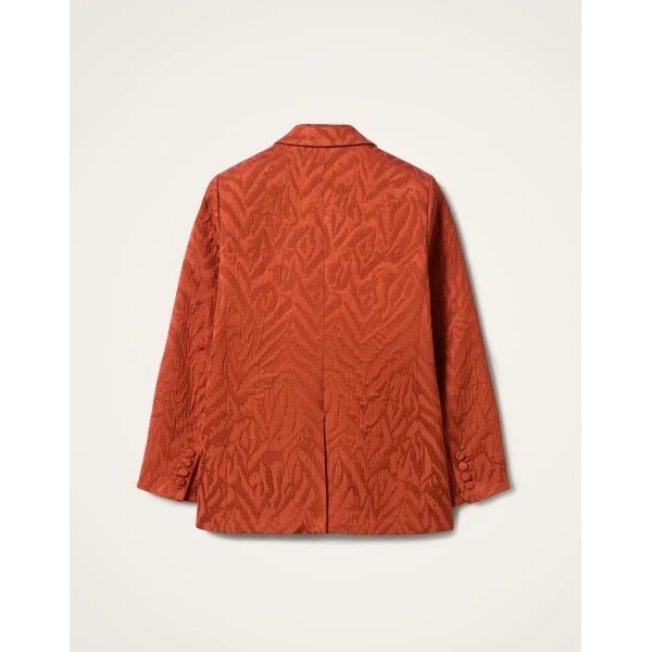 La DoubleJ Jagger Jacket in Animalier Rust | Jackets | Coveti