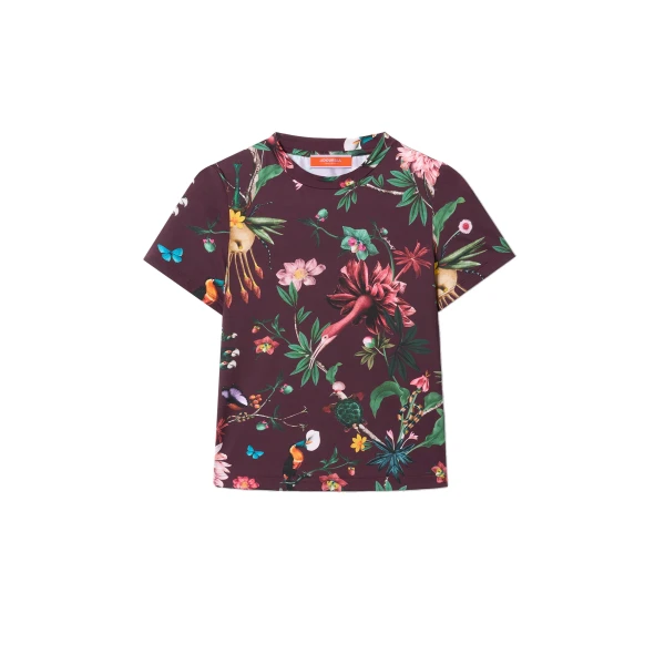 Jazzercize T-Shirt in Zooflora Burgundy