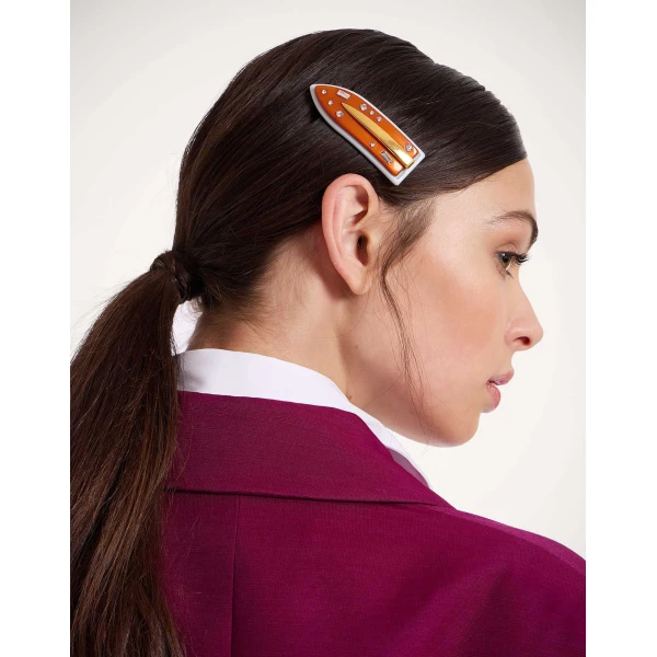 La DoubleJ Jazzy Salon Clip in Orange at Coveti