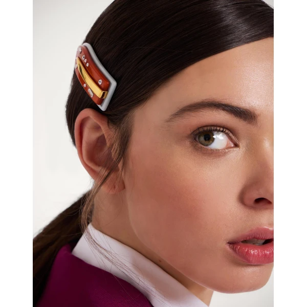 La DoubleJ Jazzy Salon Clip in Orange at Coveti