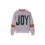 La DoubleJ Joy Sweater in Color Block Lilac & Green | Sweaters | Coveti