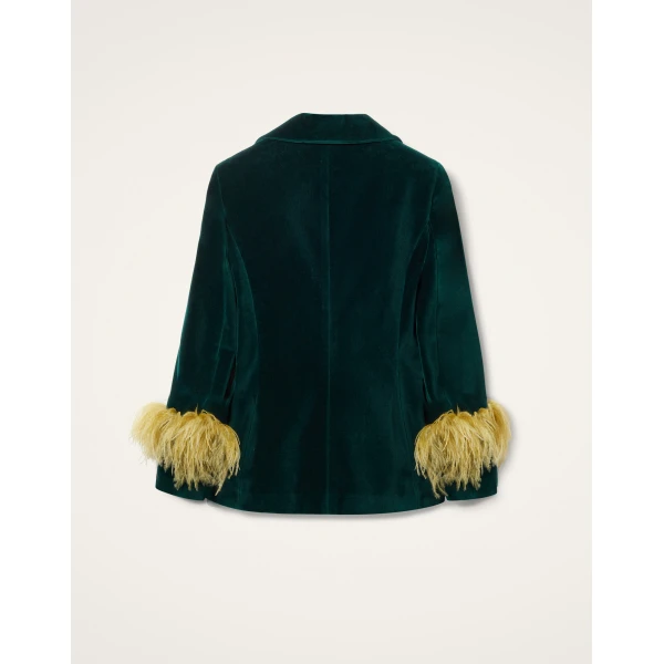 La DoubleJ Keaton Jacket in Blue Petrol, view 5