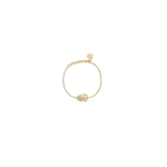La DoubleJ Khepri Bracelet in 24K Gold Plate & Rhinestone | Bracelets | Coveti