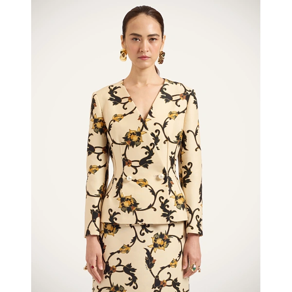 La DoubleJ La Milanese Jacket in Buttercup White | Jackets | Coveti