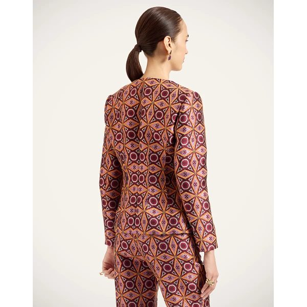 La DoubleJ La Milanese Jacket in Diamond Blue Petrol, view 3